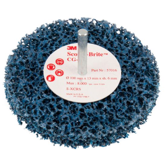 Afbeeldingen van 3M Schijf met stift GP S-XCS blauw 100X13X6MM