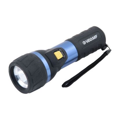 Afbeeldingen van LED zaklamp metaal met clip 1xAA IN238