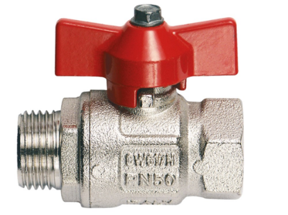 Afbeeldingen van Kogelkraan ½" rood BI/BU