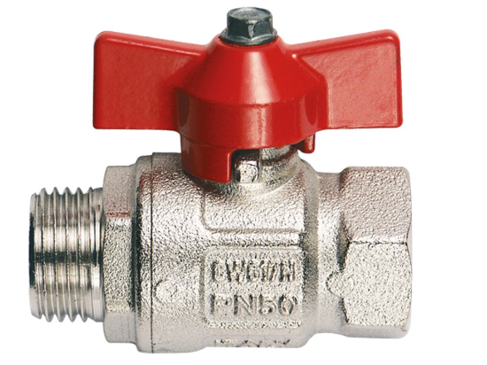 Afbeeldingen van Kogelkraan 1.¼" rood BI/BU