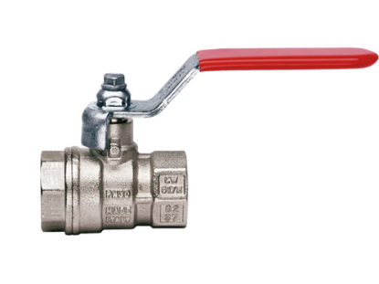 Afbeeldingen van Kogelkraan ¼" rood ST. BI/BI