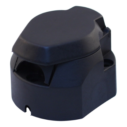 Afbeeldingen van Contactdoos kunststof 7-polig