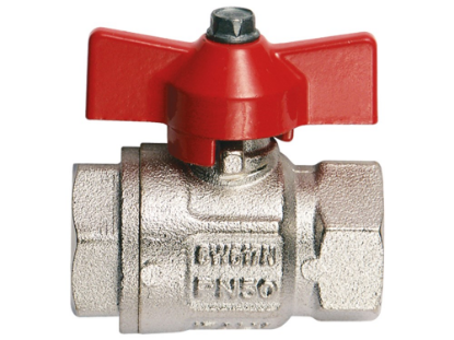 Afbeeldingen van Kogelkraan ½" FH rood BI/BI