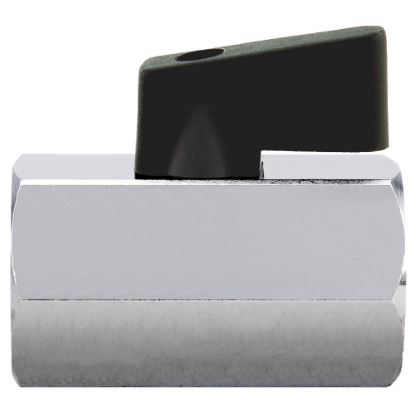 Afbeeldingen van Kraan mini ⅜" zwart BI/BI