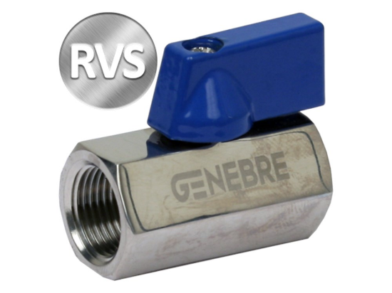 Afbeeldingen van Kraan mini RVS316 ½" BI/BI