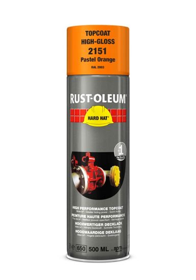 Afbeeldingen van RUST-OLEUM Deklaag RAL2003 pasteloranje 500ML