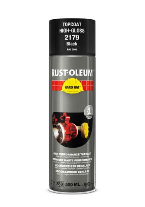 Afbeeldingen van RUST-OLEUM Deklaag RAL9005 gitzwart 500ML