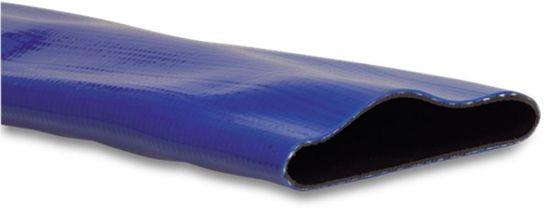 Afbeeldingen van PROFEC Plat oprolbare slang Medium-Duty PVC 7bar blauw 102MM 50M