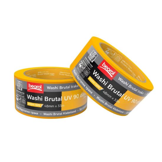 Afbeeldingen van BEOROL Brutal tape 90 days UV (Washi) 24MM 50M