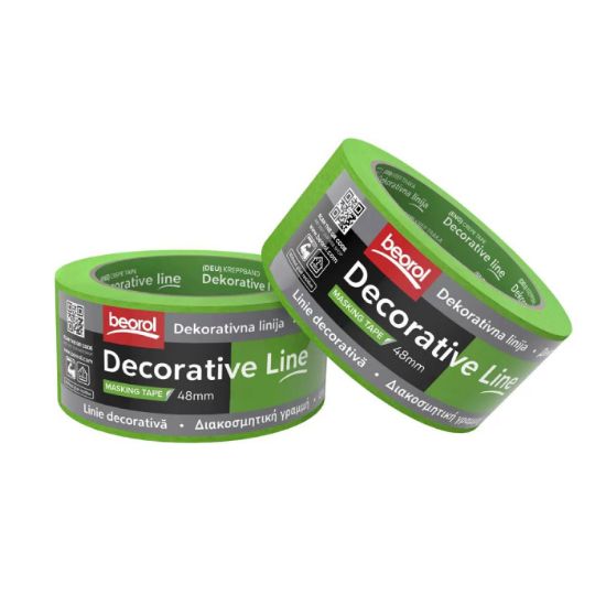 Afbeeldingen van BEOROL Masking tape Deco line 48MM 50M