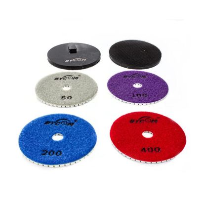 Afbeeldingen van BYCON Diamant polijstpad beton 100MM K100 t.b.v. DGE-250E